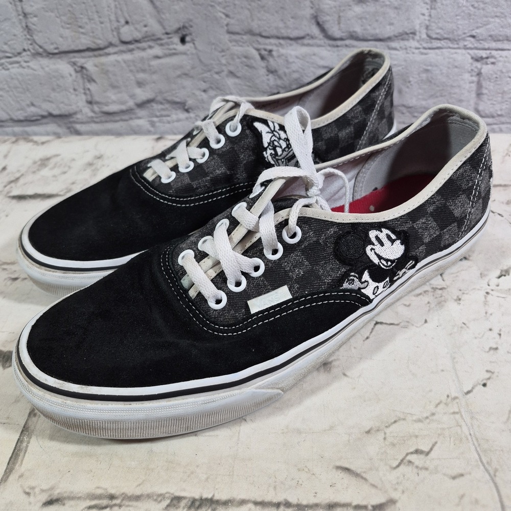 Vans Mens 9.5‎ Womens 11 Disney 100th Anniversary Classic Mickey Mouse Sneakers